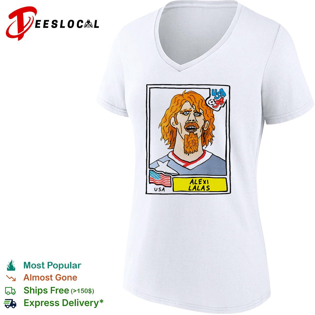 Alexi Lalas USA soccer player vintage world cup collectible card shirt