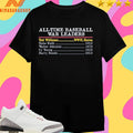 All-Time Baseball War Leaders Ted Williams WWII Korea Shirts