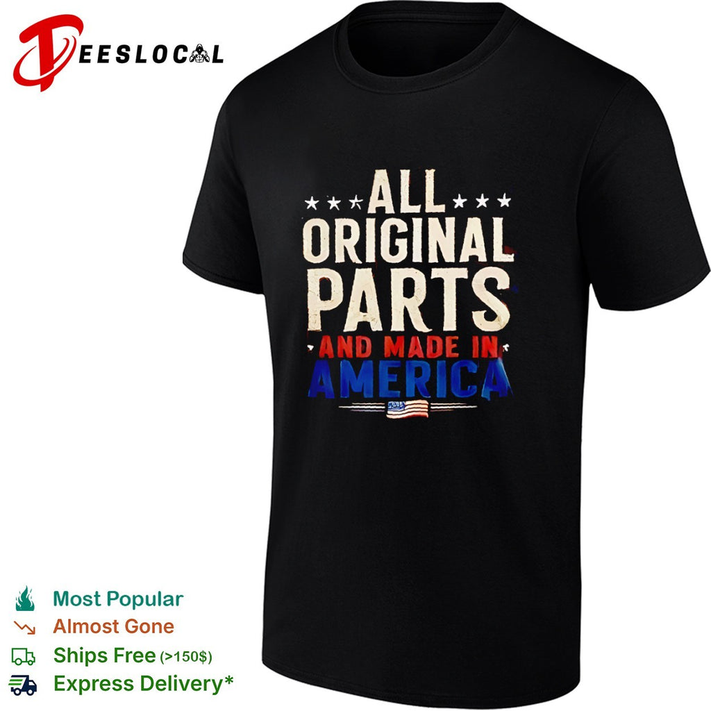 All original parts and made in America USA flag shirt