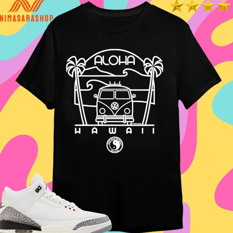 Aloha Hawaii Scenic Simple Bus Volkswagen Shirts