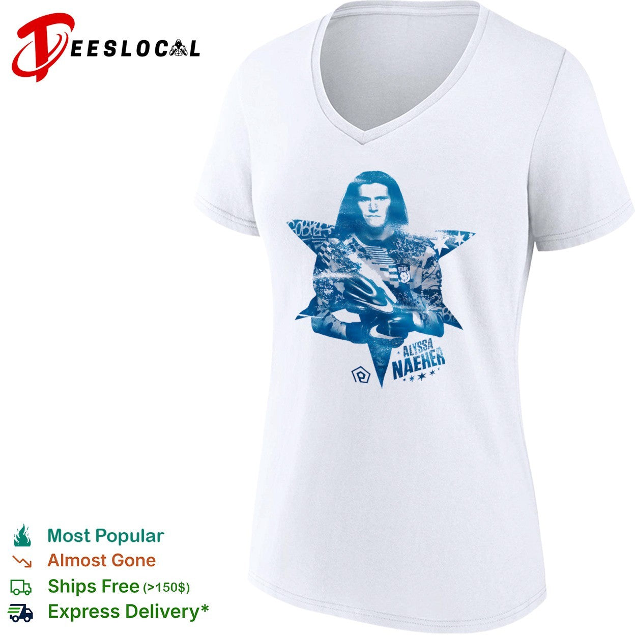Alyssa Naeher Chicago Red Stars star portrait shirt