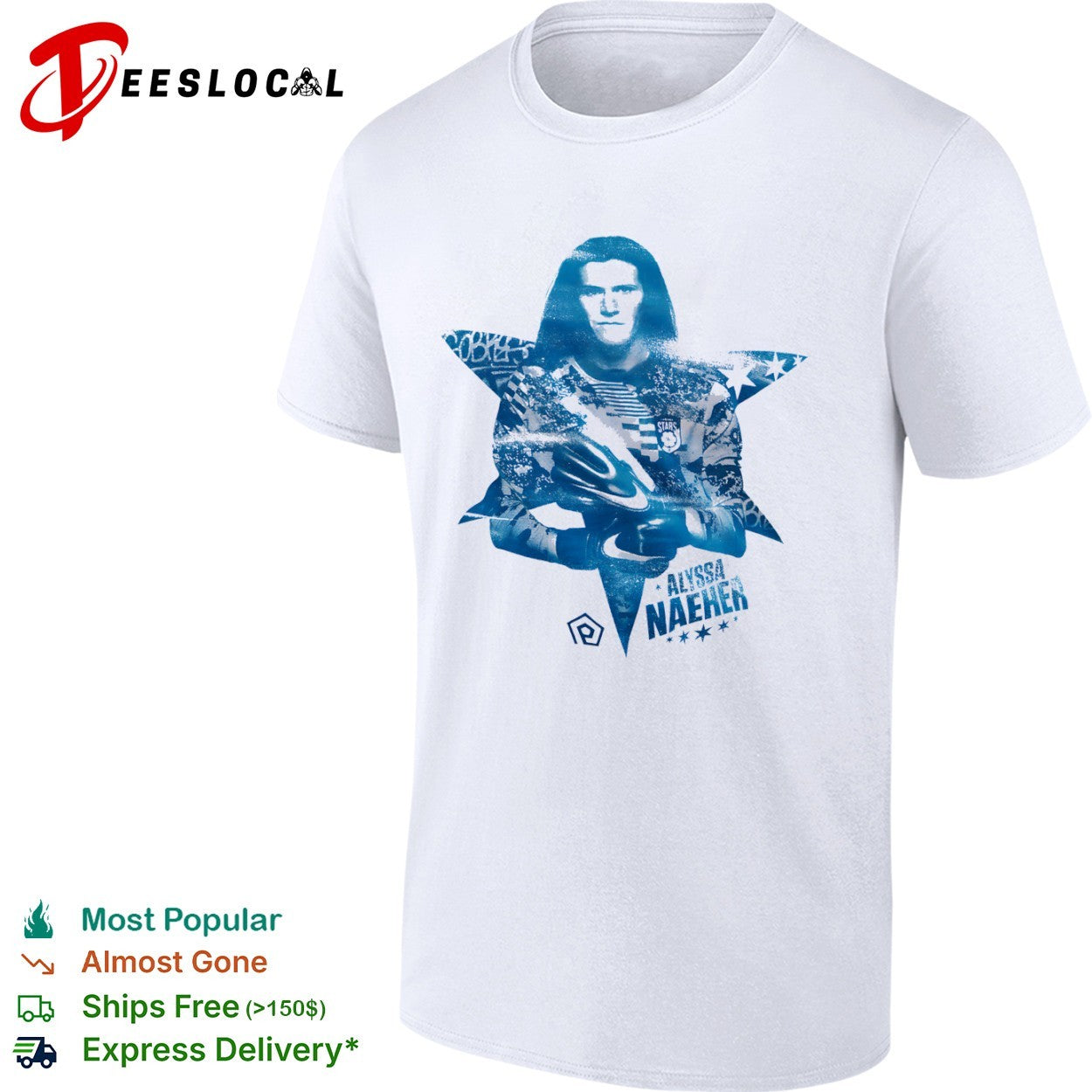 Alyssa Naeher Chicago Red Stars star portrait shirt
