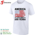 America 1776 2026 250 years flag shirt