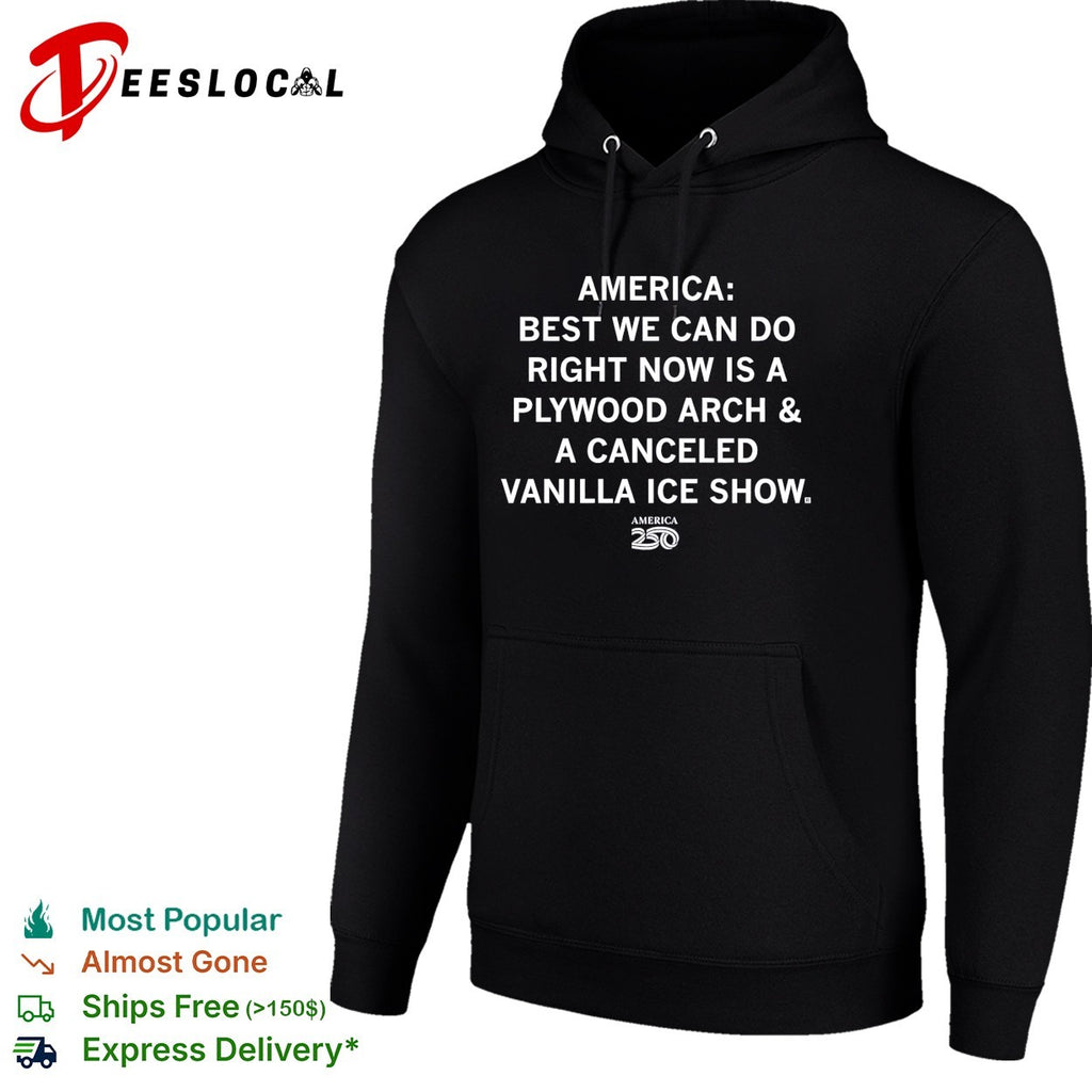 America 250 Plywood Arch and Vanilla Ice shirt
