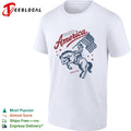 America Land of the free and home of the brave Since 1776 Cowboy Patriotic shirt