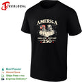America small step giant leap 250 anniversary moon landing astronaut shirt