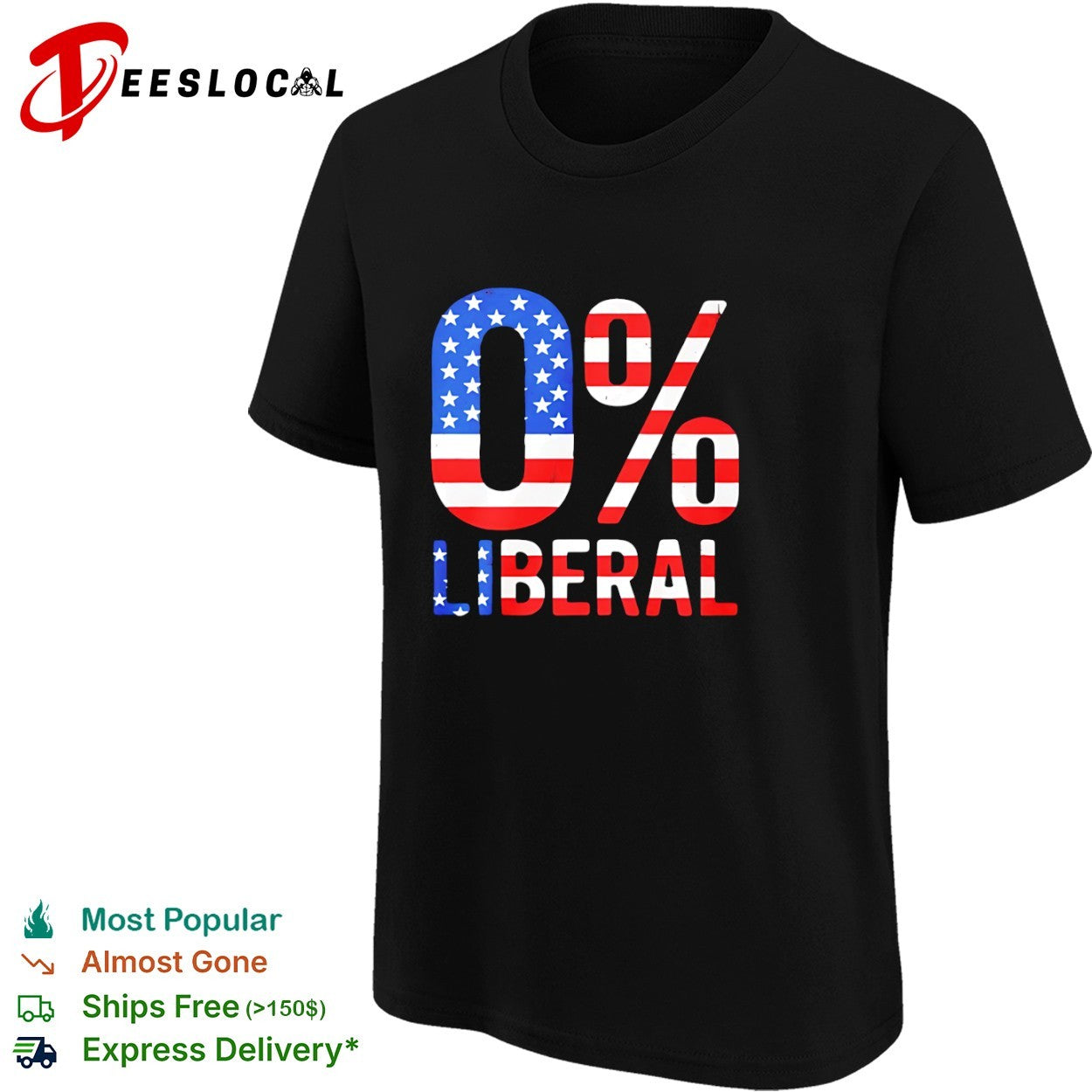 American flag pattern 0 Liberal shirt