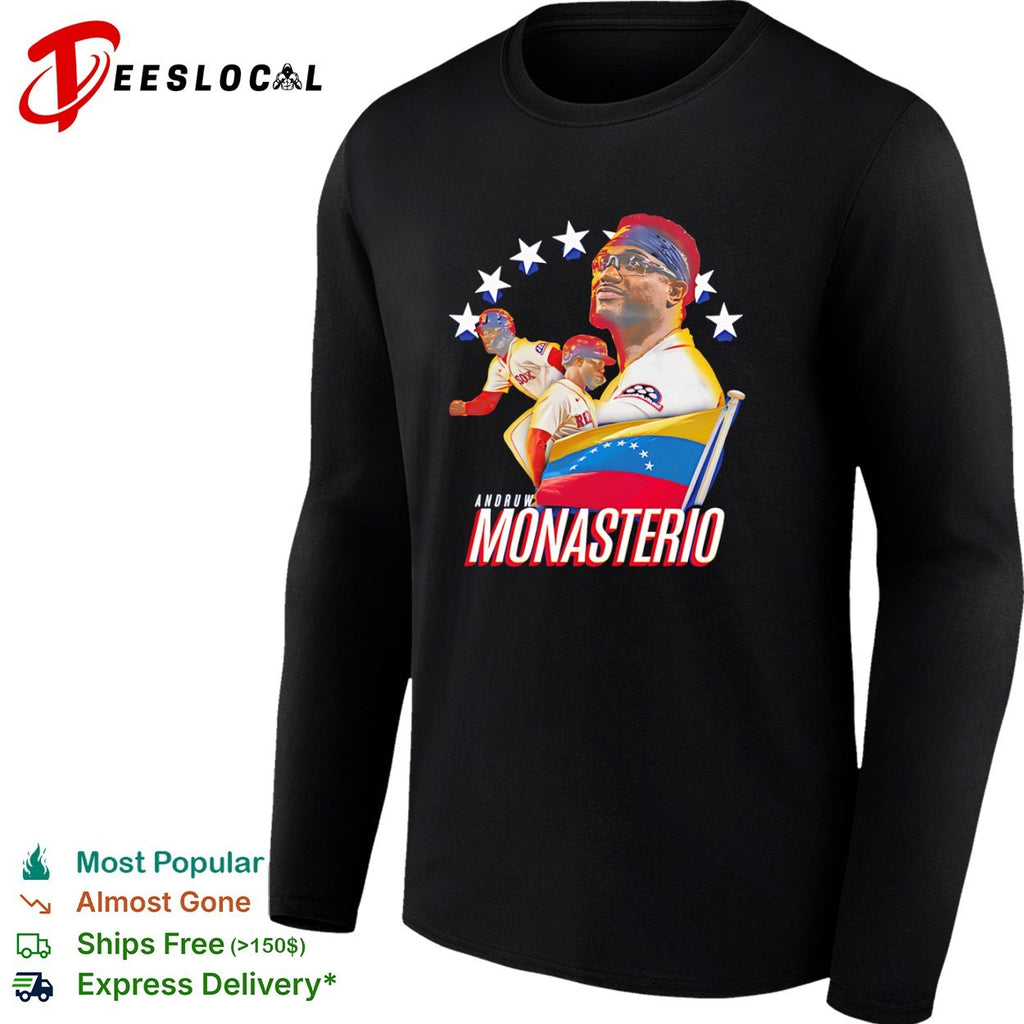 Andruw Monasterio Boston Red Sox Venezuela baseball shirt