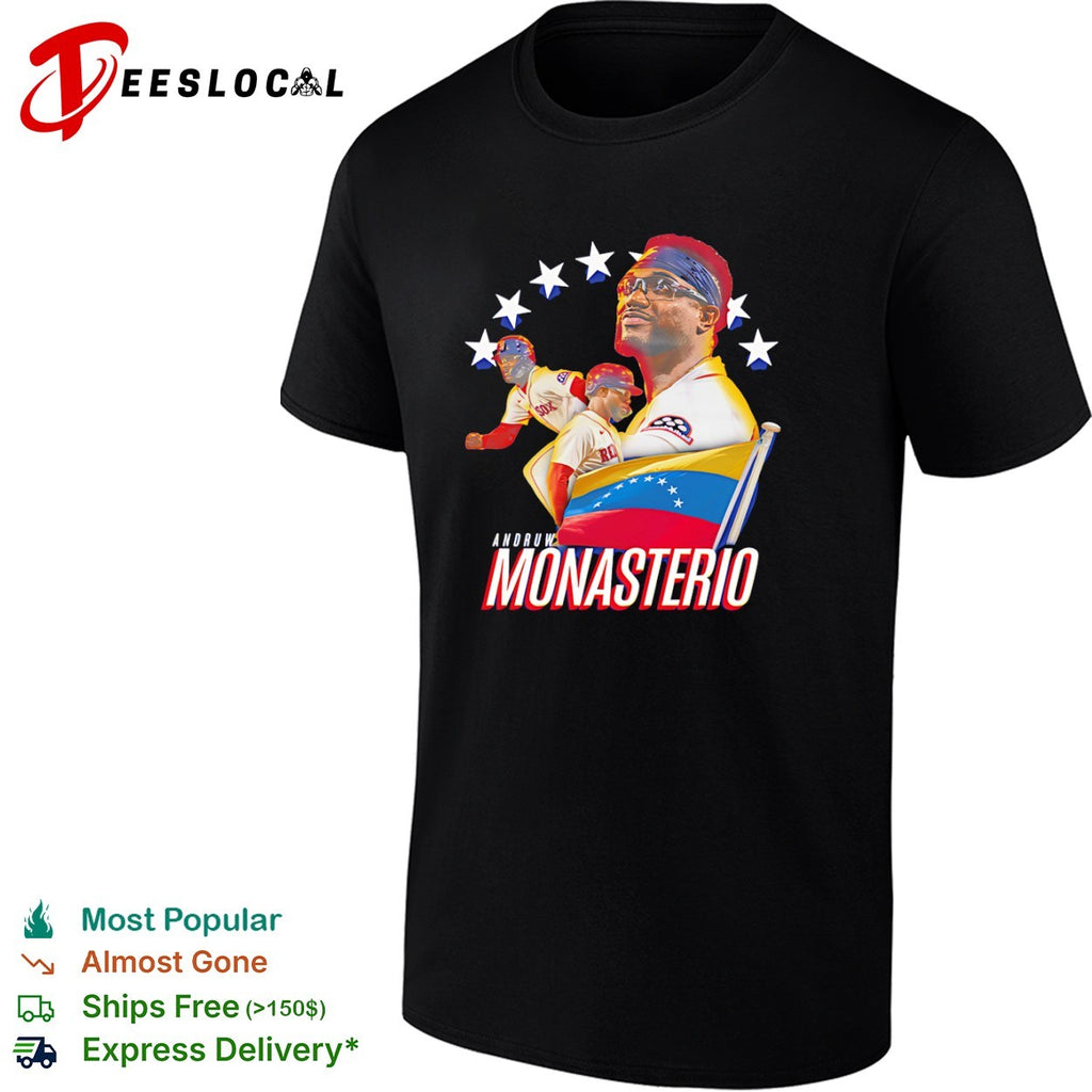 Andruw Monasterio Boston Red Sox Venezuela baseball shirt