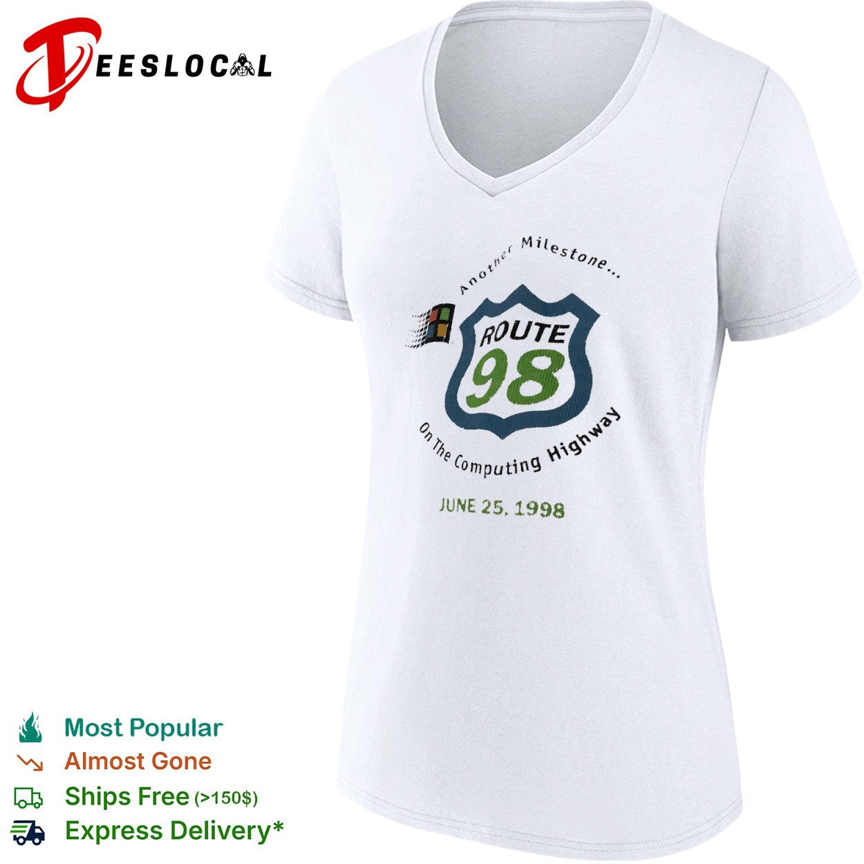 Another milestone Route 98 on the Computing Highway shirt