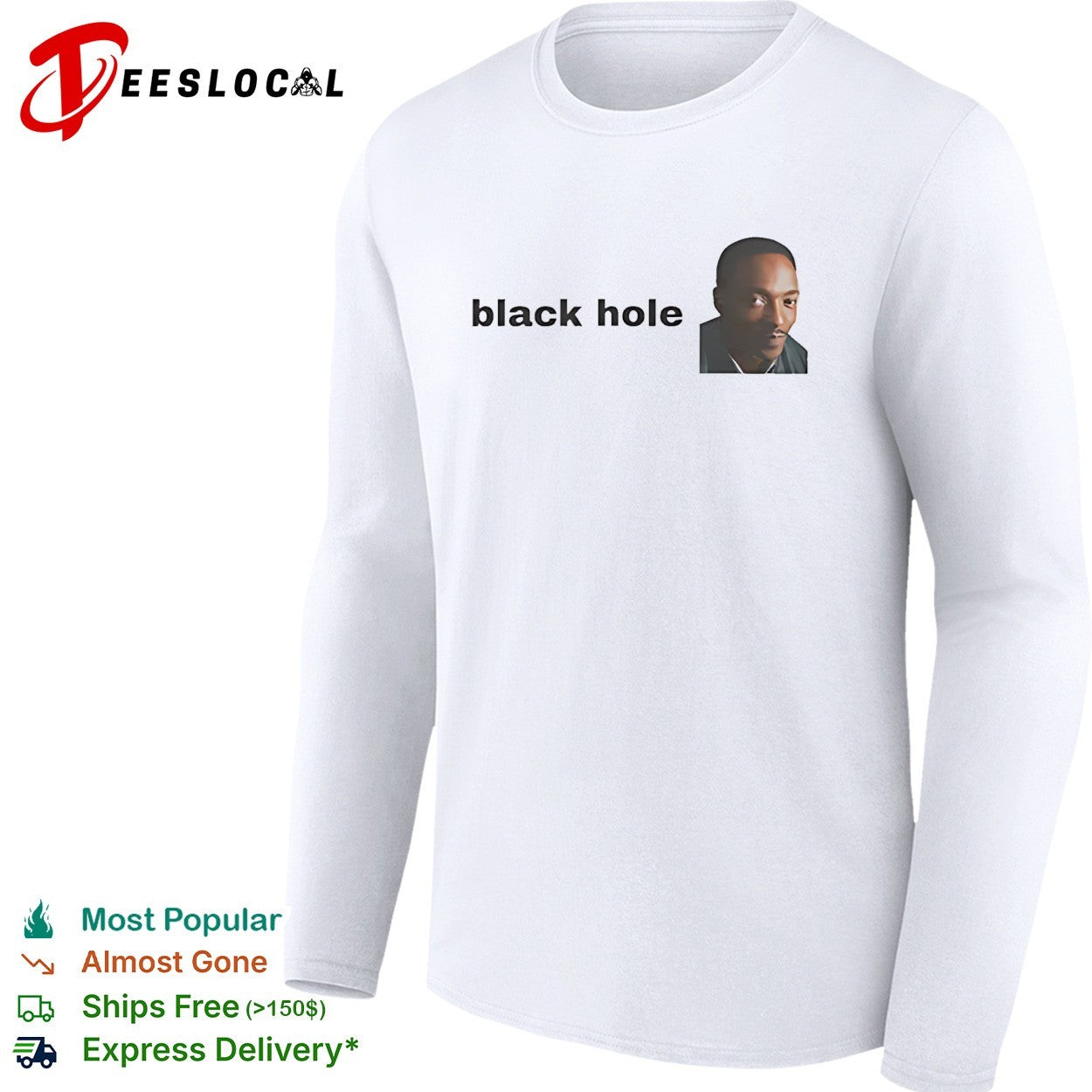 Anthony Mackie Black Hole funny shirt