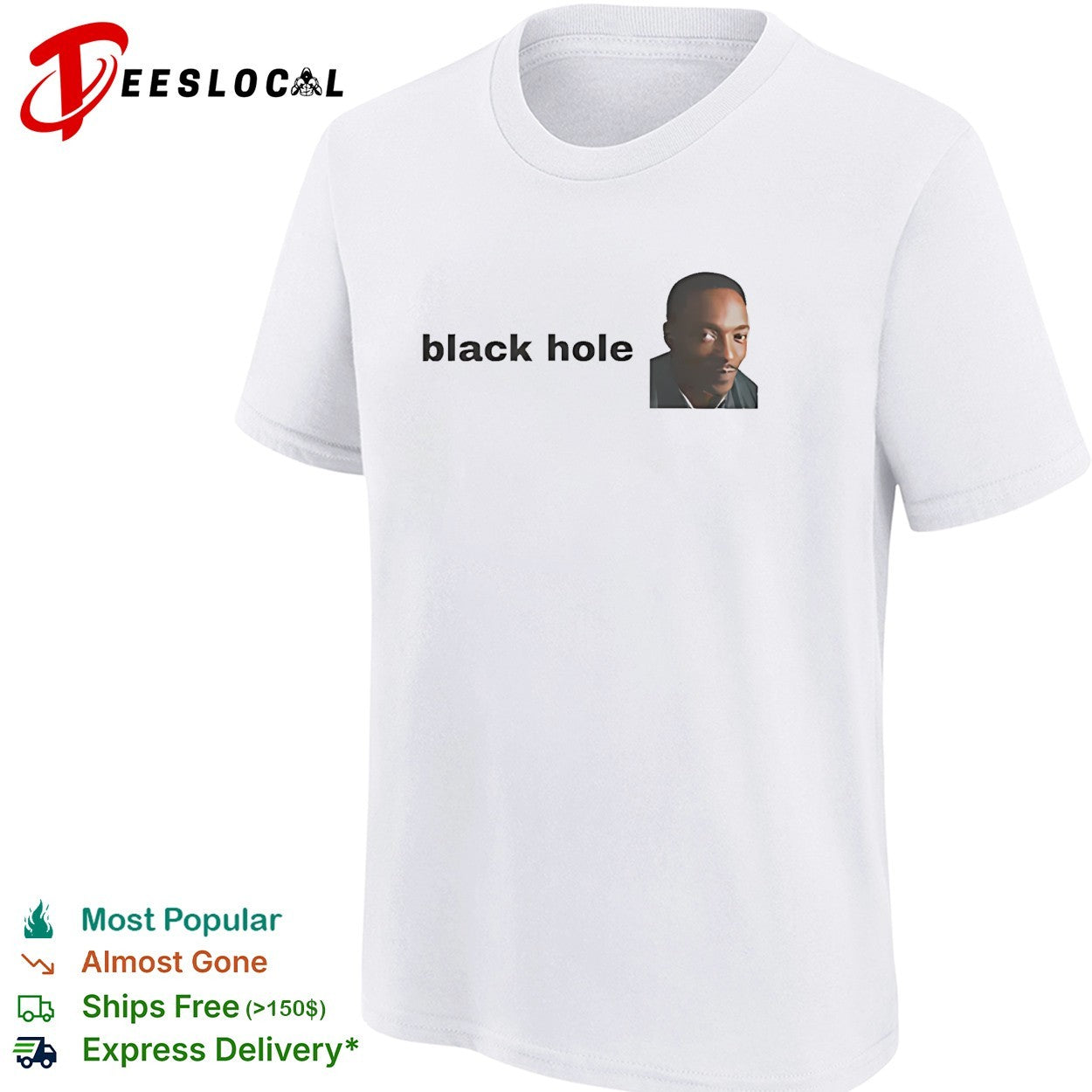 Anthony Mackie Black Hole funny shirt