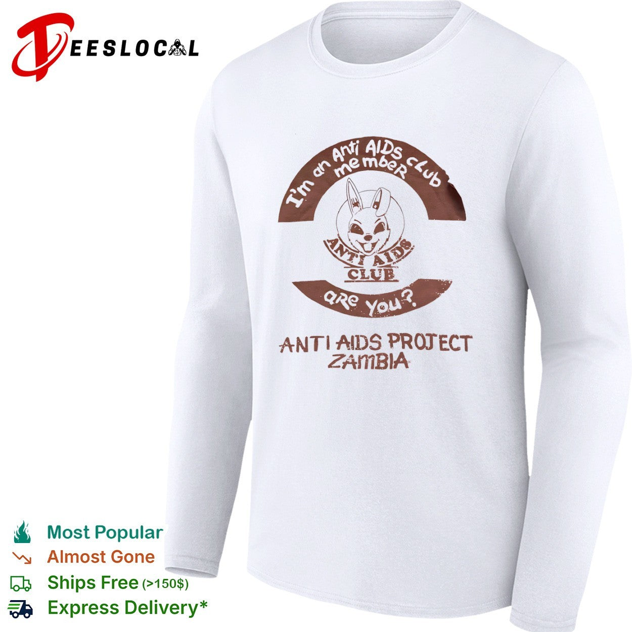 Anti AIDS club membership mascot project zambia shirt