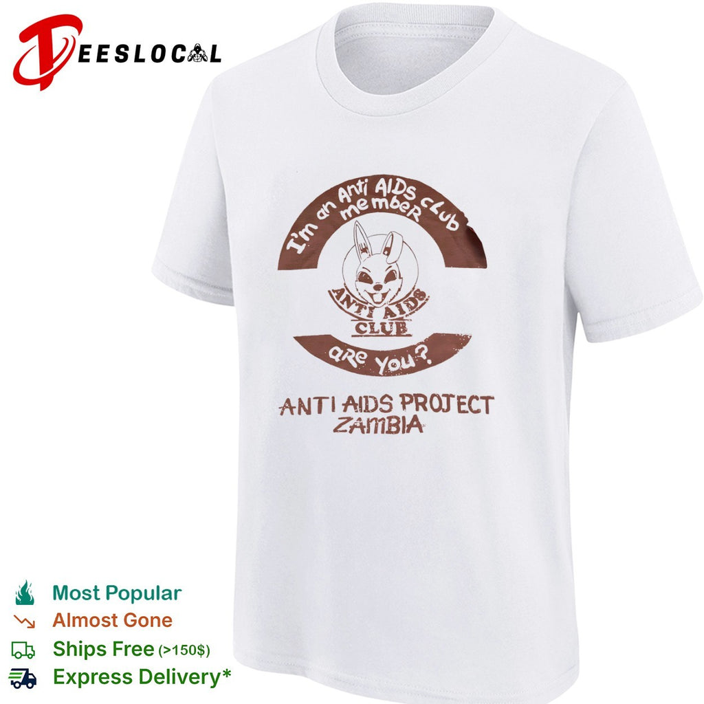Anti AIDS club membership mascot project zambia shirt