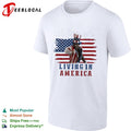 Apollo Creed Living in America Uncle Sam outfit flag shirt