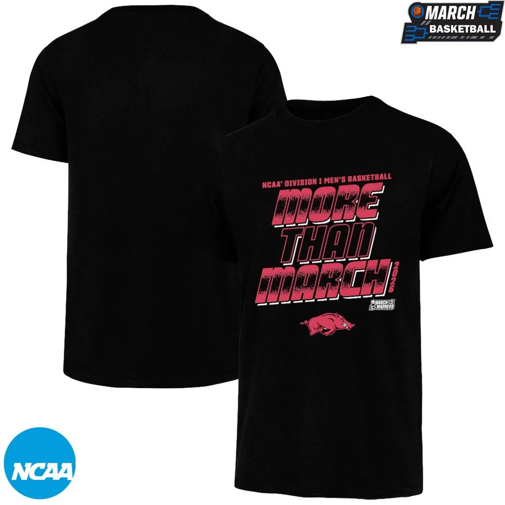 Arkansas  More Than March NCAA Division Men’s Basketball March Madness 2026 T-shirts