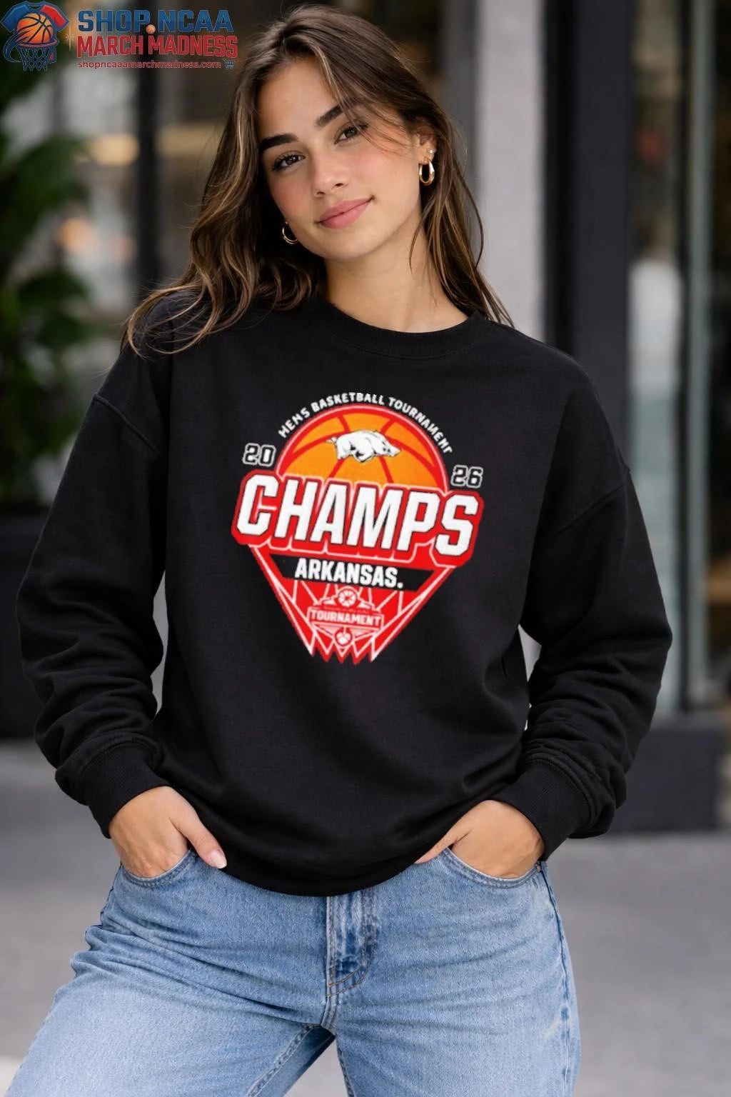 Arkansas Razorbacks Champions 2026 SEC Men’s Basketball Tournament 2026 Shirt Arkansas Razorbacks Champions 2026