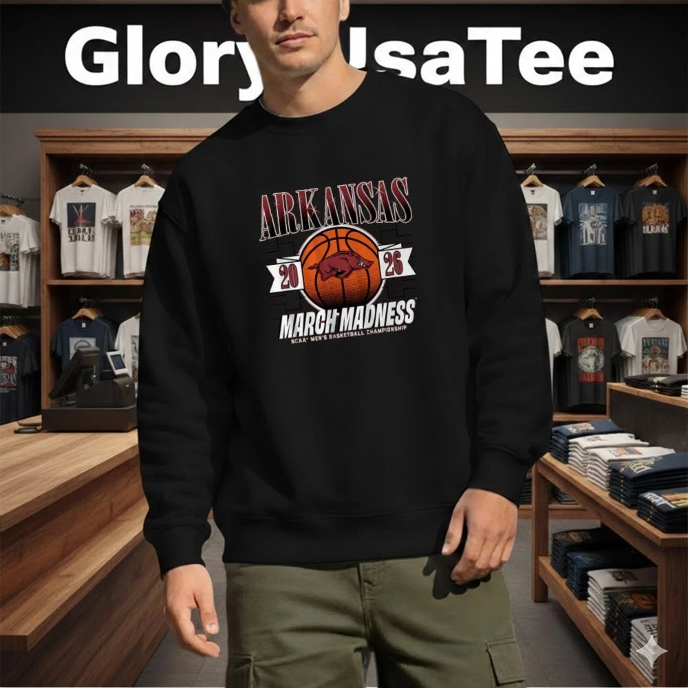 Arkansas Razorbacks MBB 2026 March Madness NCAA Men’s BAsketball Championship Shirt