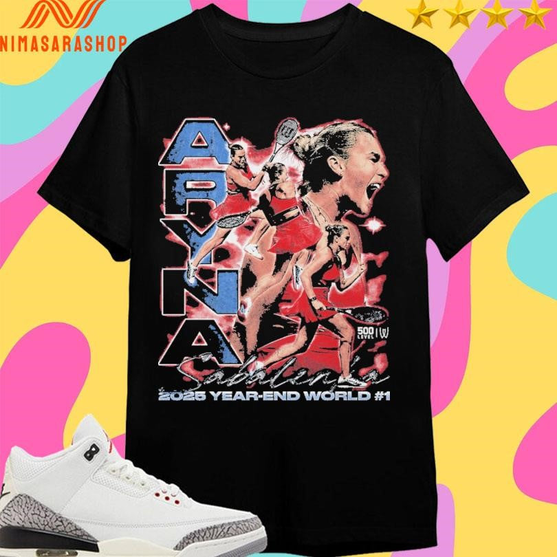 Aryna Sabalenka 2025 Year-End World Number 1 Vintage Shirts