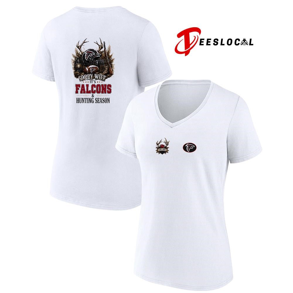 Atlanta Falcons sorry wife it’s hunting season deer shirt