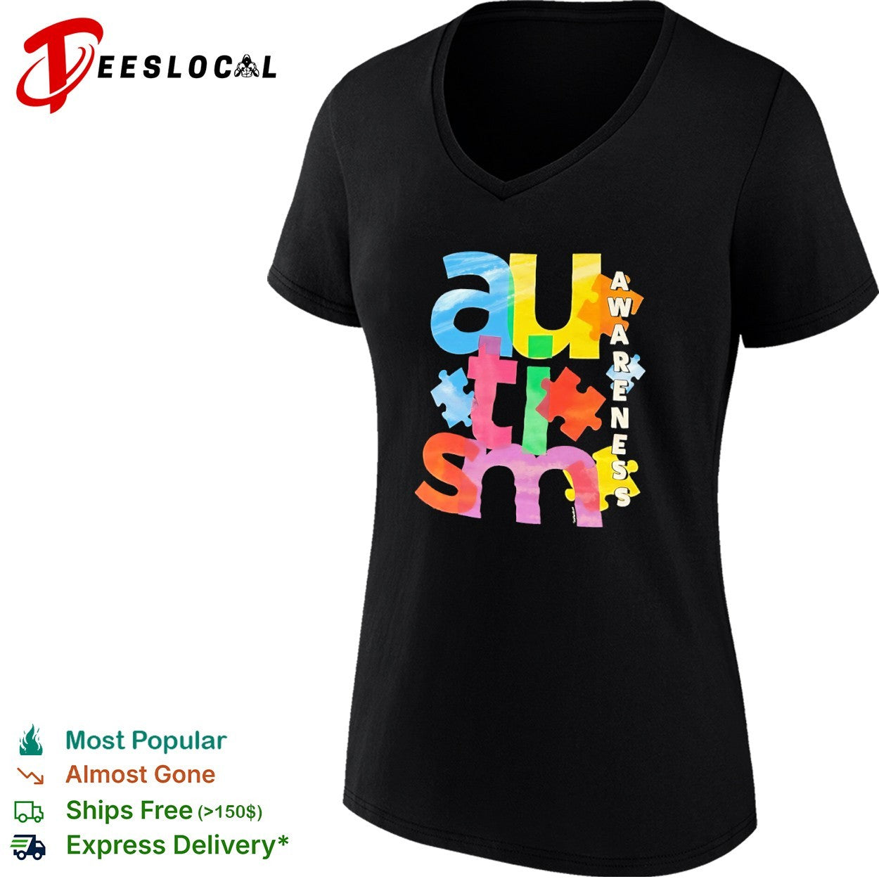 Autism awareness puzzle shirt