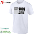 Ayrton Senna there is no curve where you cannot overtake Nacional cap shirt