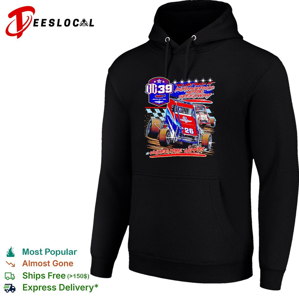 BC39 dirt track Indianapolis Motor Speedway sprint car under the lights 2026 shirt