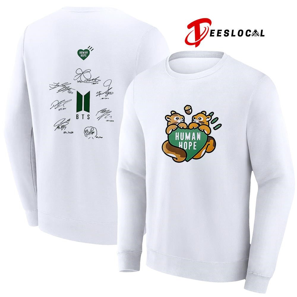 BTS Comeback and World Tour human hope squirrel signature shirt