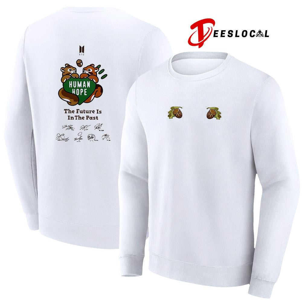 BTS Comeback and World Tour human hope the future is in the past squirrel signature shirt