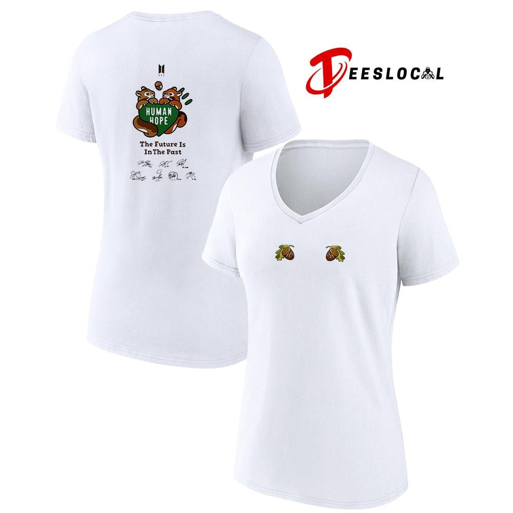 BTS Comeback and World Tour human hope the future is in the past squirrel signature shirt