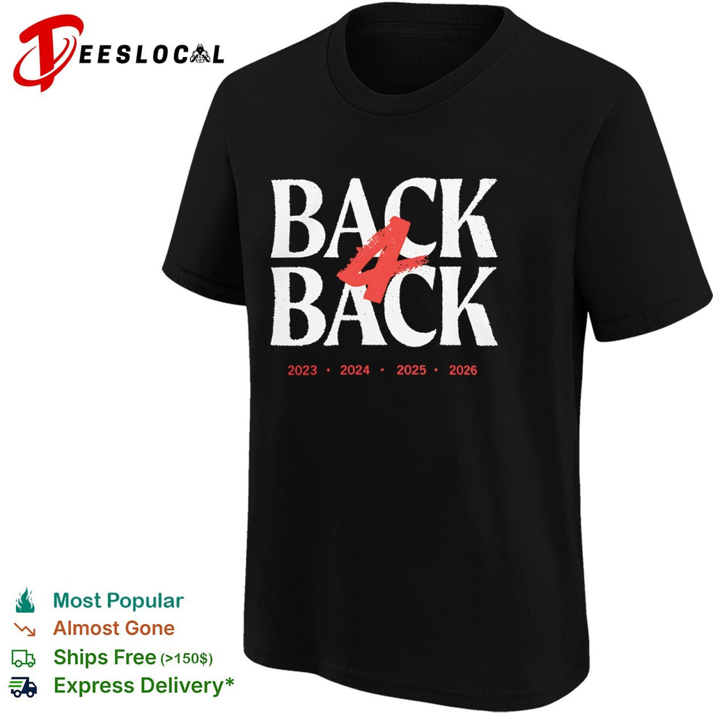 Back 4 Back 2023 2024 2025 2026 Toulouse Olympique Rugby League Champions shirt