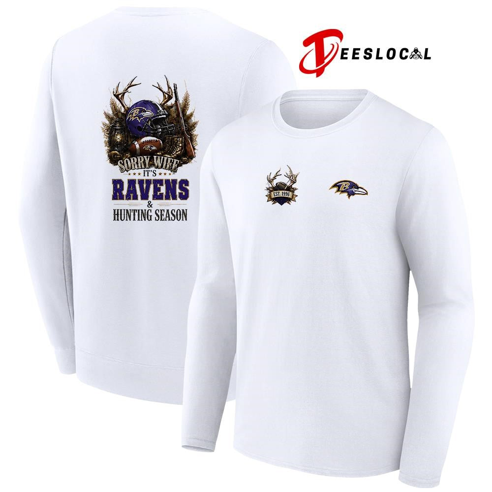 Baltimore Ravens sorry wife it’s hunting season deer shirt