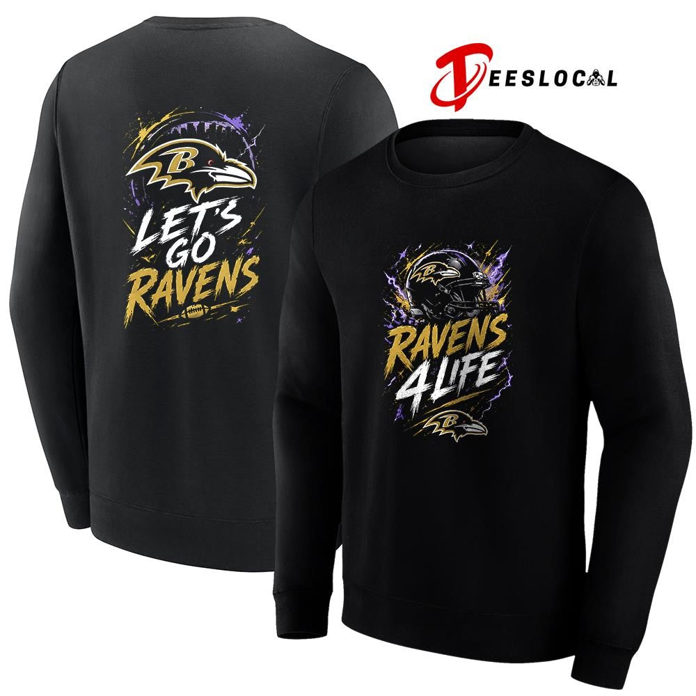 Baltimore Ravens x fan 4 life graphic shirt