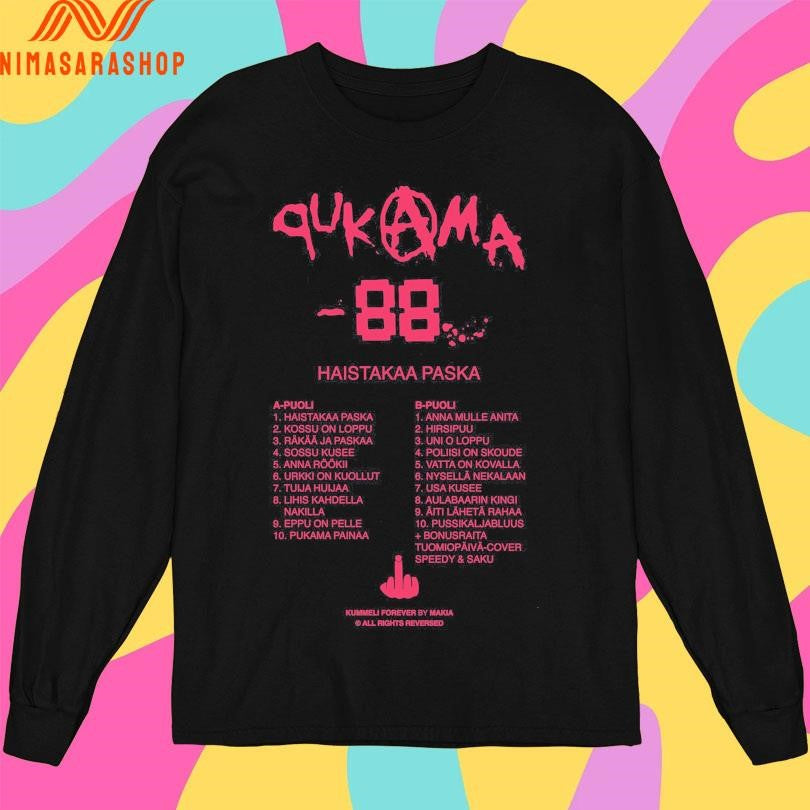 Bändi Qukama 88 Haistakaa Paska Shirts