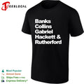 Banks Collins Gabriel Hackett and Rutherford Genesis band members shirt
