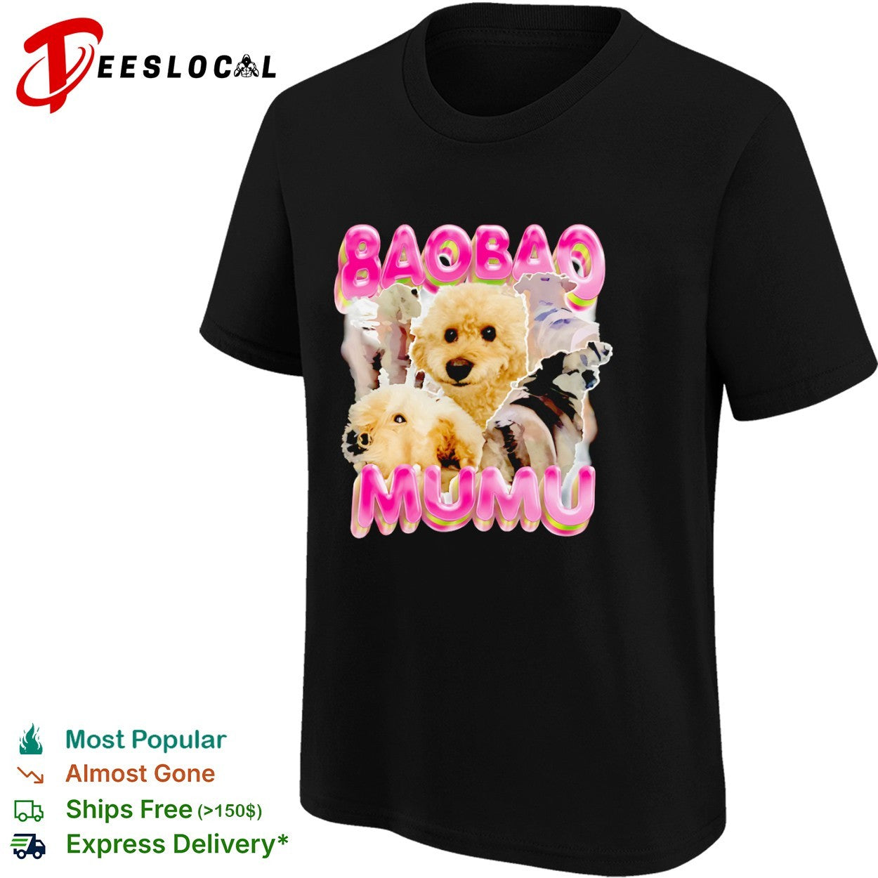 Baobao Mumu Poodle Dog Cute Pet Portrait shirt