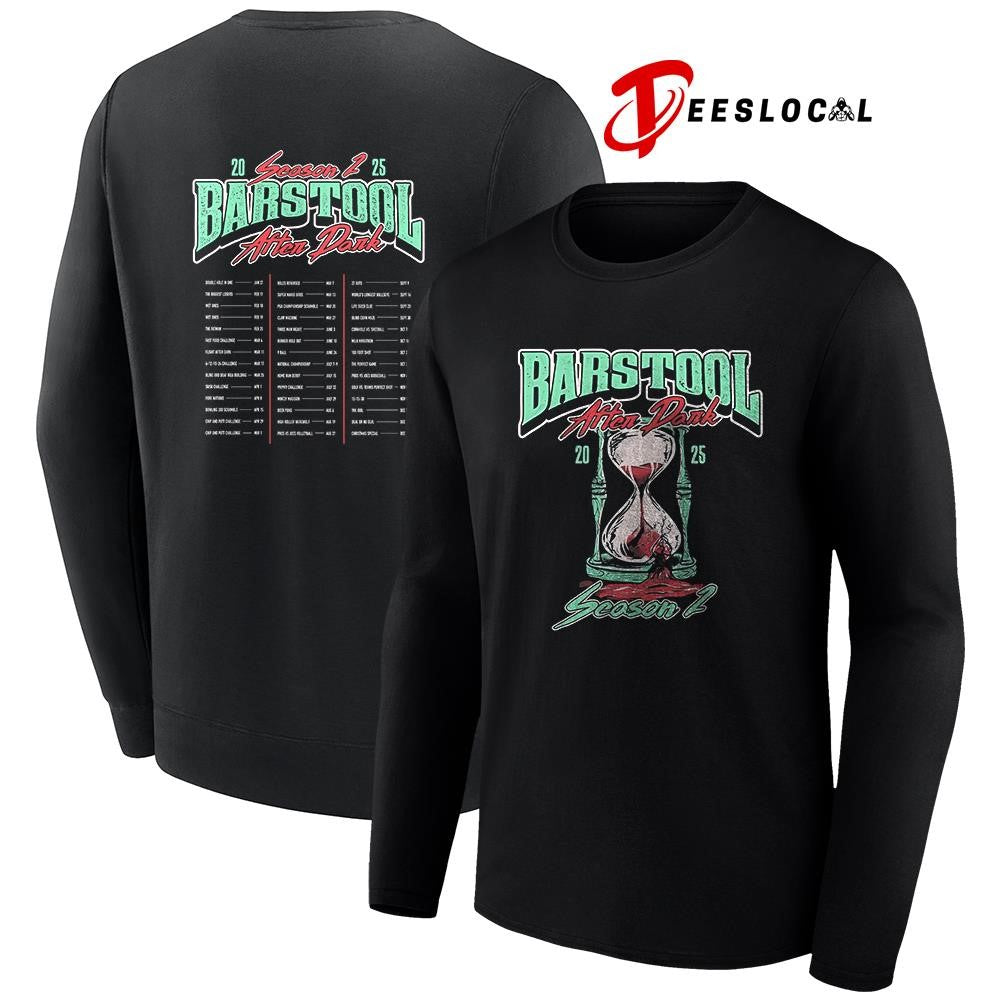 Barstool After Dark Season 2 cities dates graphic shirt