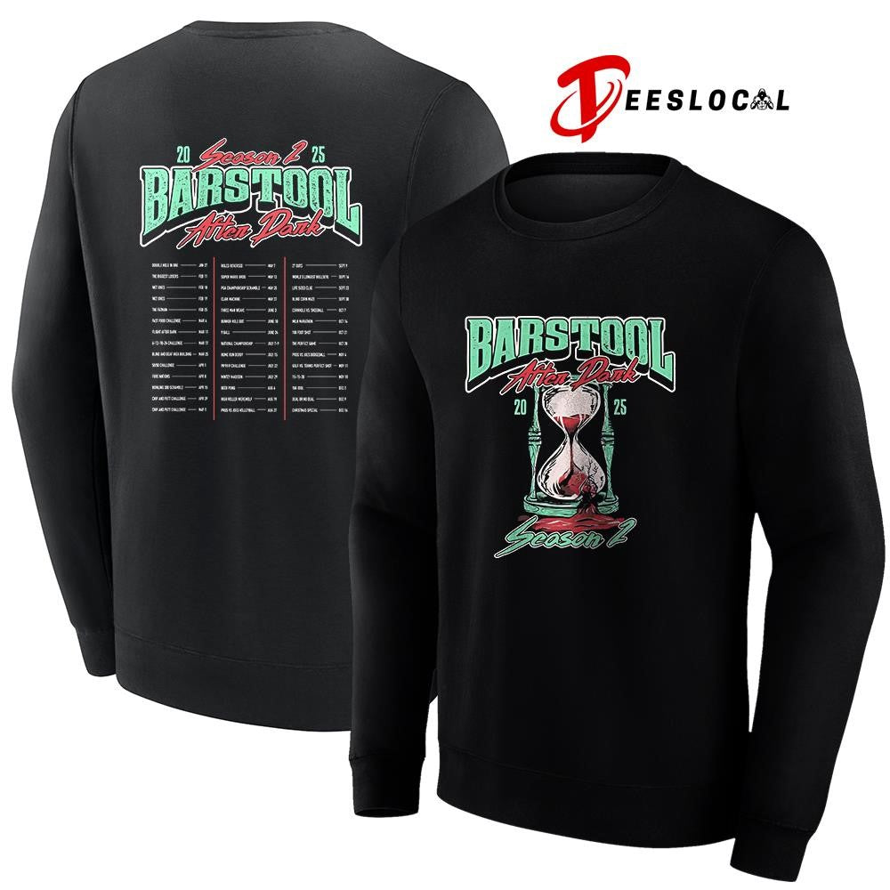 Barstool After Dark Season 2 cities dates graphic shirt