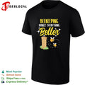 Bees flying beekeeping makes everything better beehive shirt