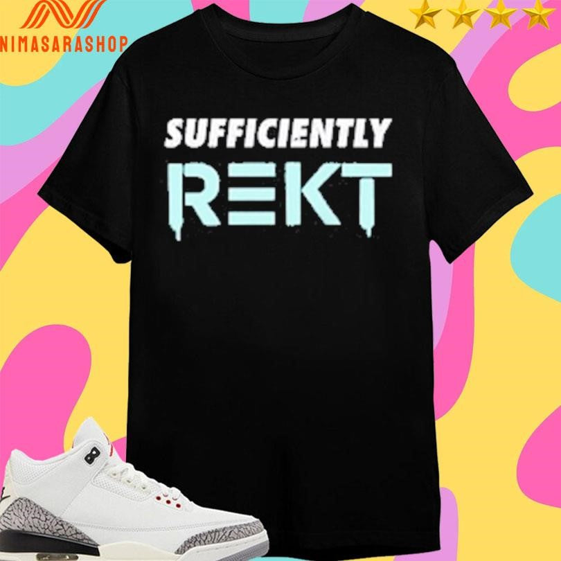 Benjamin Cowen Wearing Sufficiently Rekt Shirts