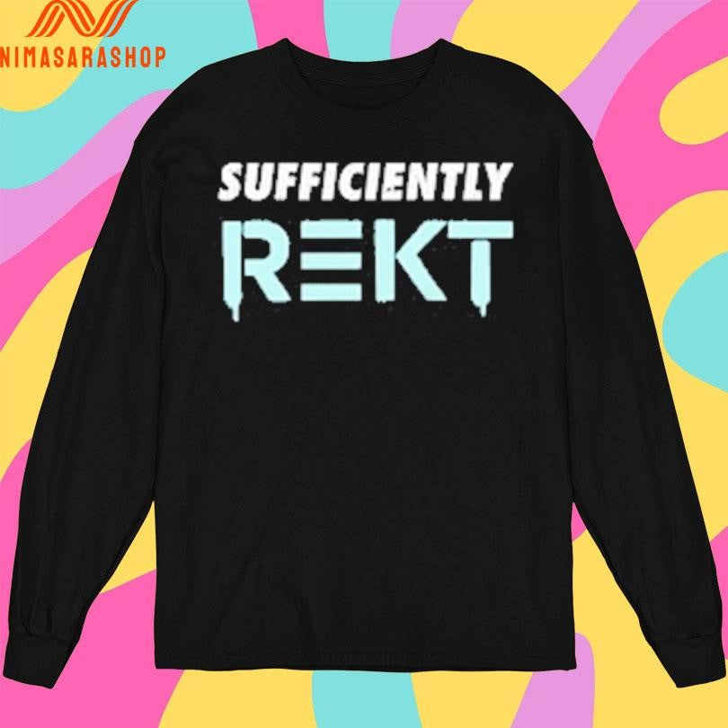 Benjamin Cowen Wearing Sufficiently Rekt Shirts