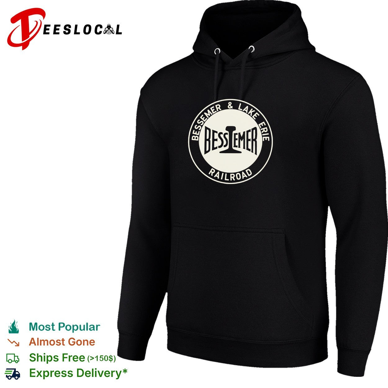 Bessemer and Lake Erie Railroad circular logo shirt