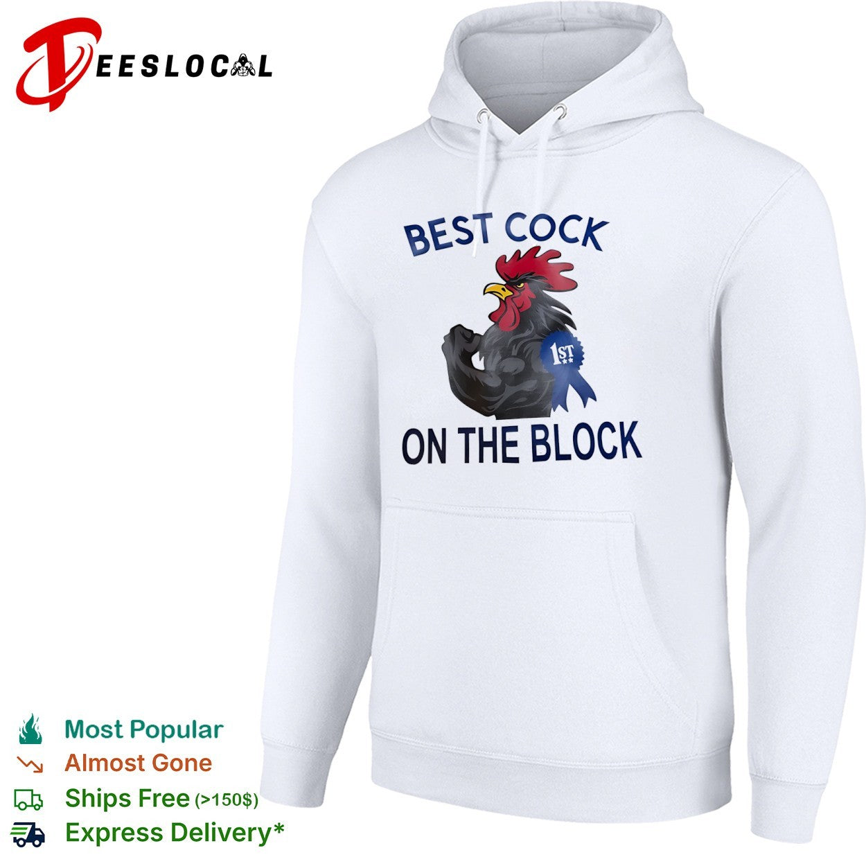 Cock on the Block 1st Place Rooster Muscle shirt