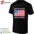 Betsy Ross was a boss 13 stars American flag shirt
