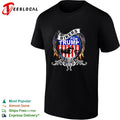 Bikers for Trump motorcycle shield shirt