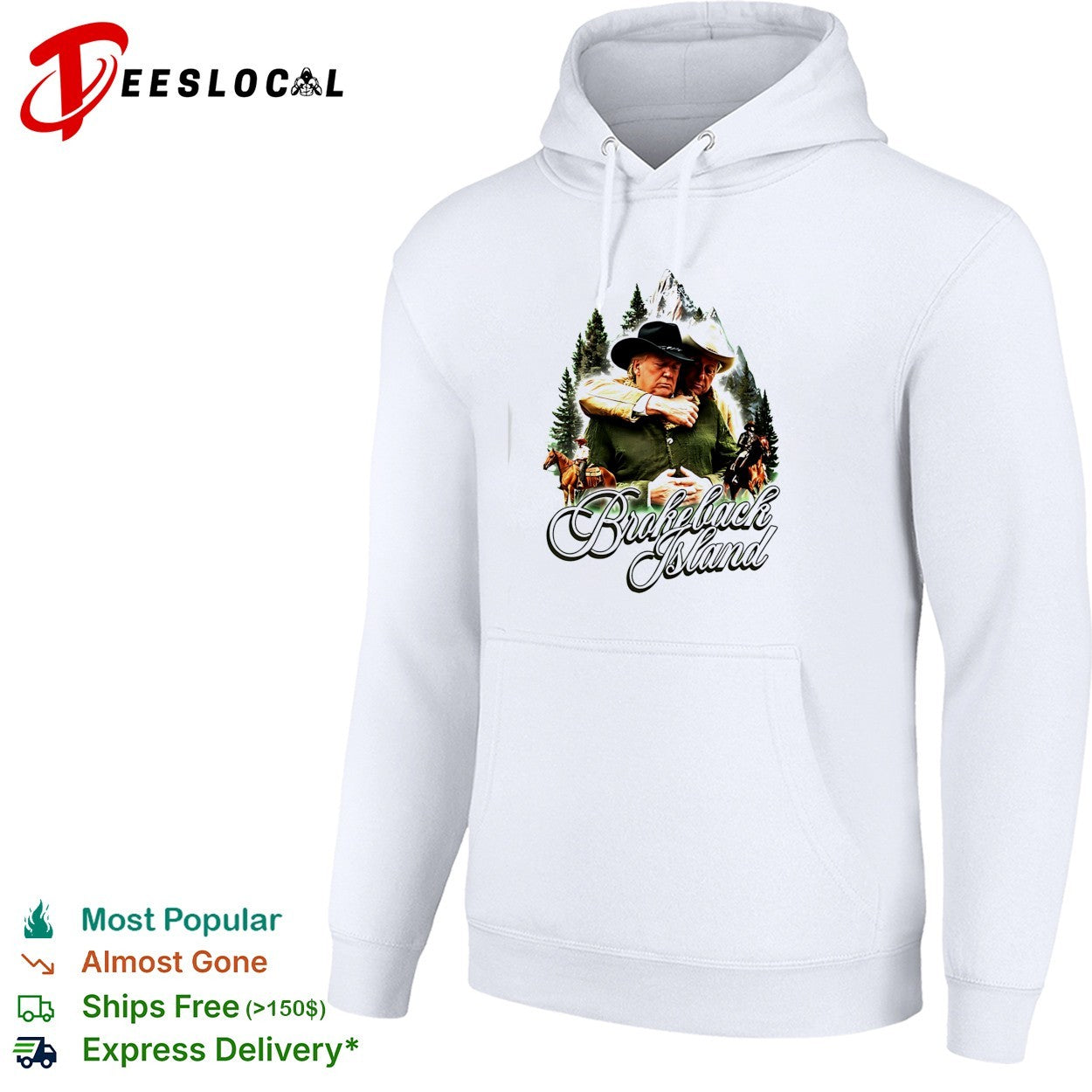 Bill Clinton And Donald Trump Brokeback Island funny shirt