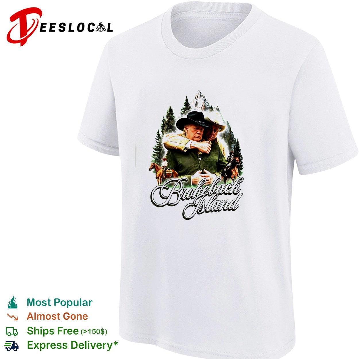 Bill Clinton And Donald Trump Brokeback Island funny shirt