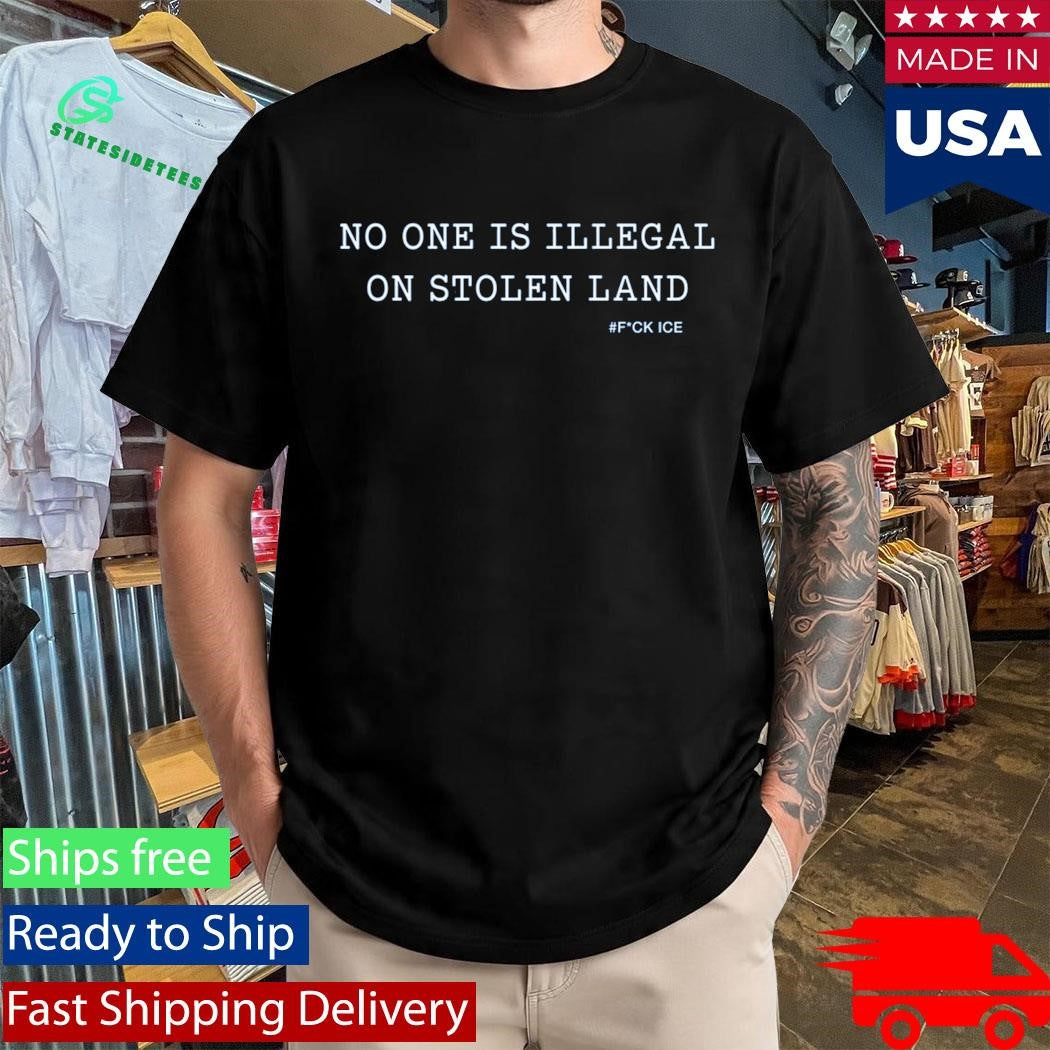 Billie Eilish No One Is Illegal On Stolen Land Fuck Ice Shirt
