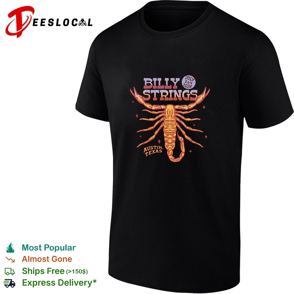 Billy Strings Austin Texas July 2 and 4 2026 scorpion shirt