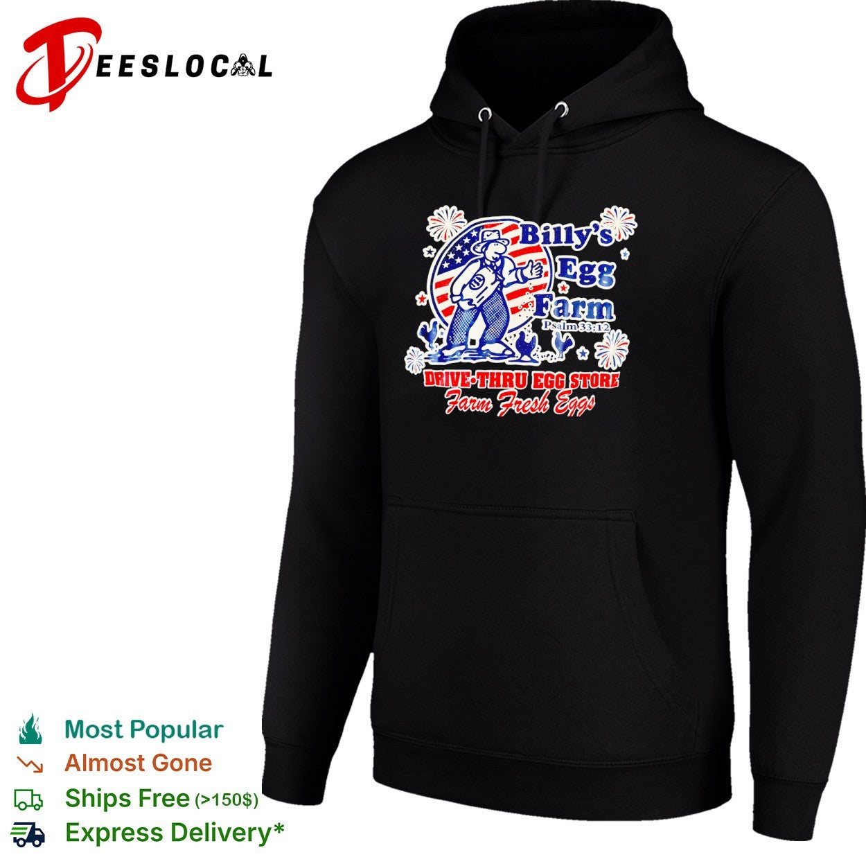 Billy’s egg farm farmer flag Psalm 3312 drive-thru store farm fresh shirt